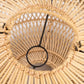 Abat-jour en rattan tissé avec support en métal pour le luminaire Le Pendentif Batu Bolong Naturel L