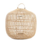 Lanterne en rotin tissé avec poignée pour le produit Le pendentif Batu Bolong Naturel L