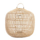 Lanterne en rotin tissé avec poignée pour le produit Le pendentif Batu Bolong Naturel L