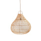 Suspension en rotin tressé design Le Pendentif Bouteille Naturel M