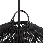 Suspension en tissage noir Le Pendentif Bulle Noir S pour une ambiance moderne