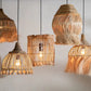 Suspension en abaca naturelle avec pendentifs tissés suspendus pour décoration intérieure