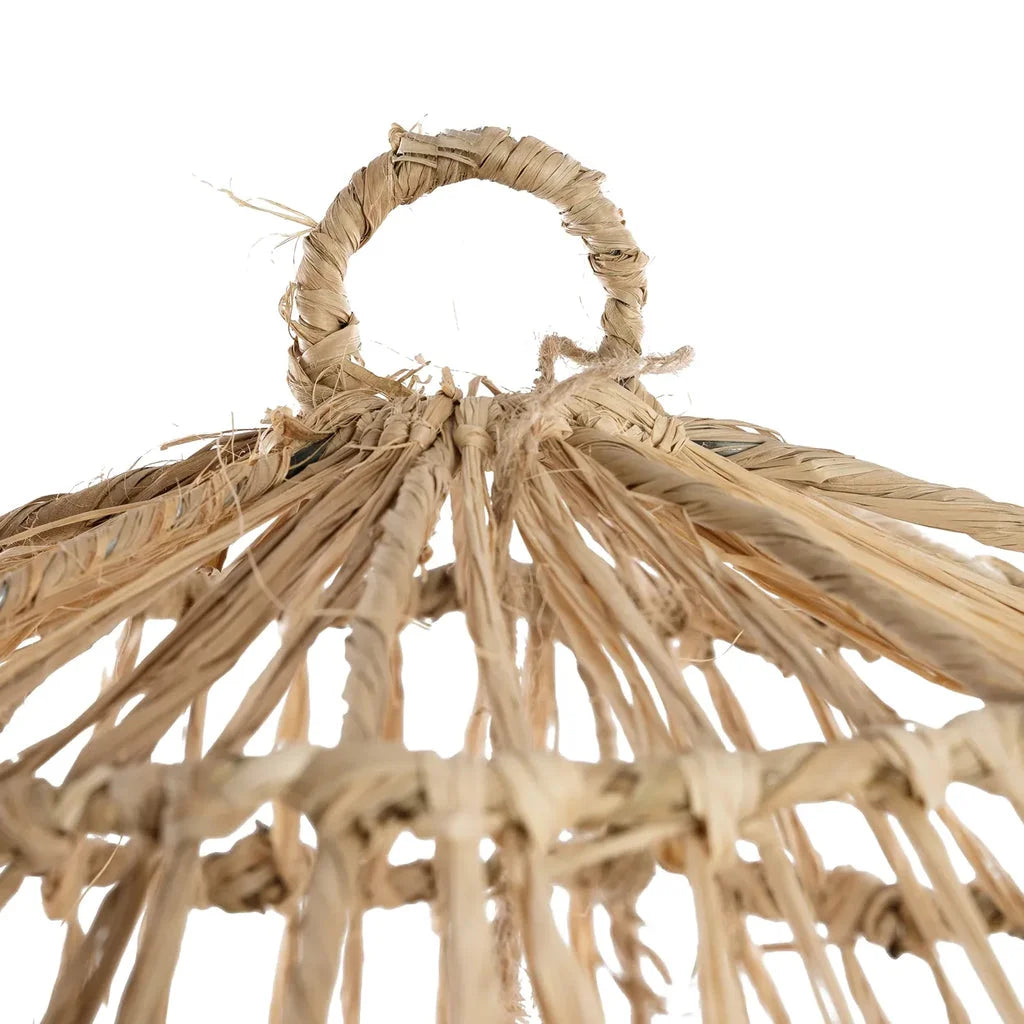 Suspension en osier tissé pour luminaire Le pendentif Casita Naturel L