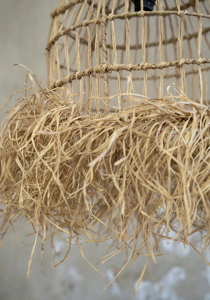 Luminaire en osier tissé Le pendentif Casita Naturel S pour une ambiance chaleureuse