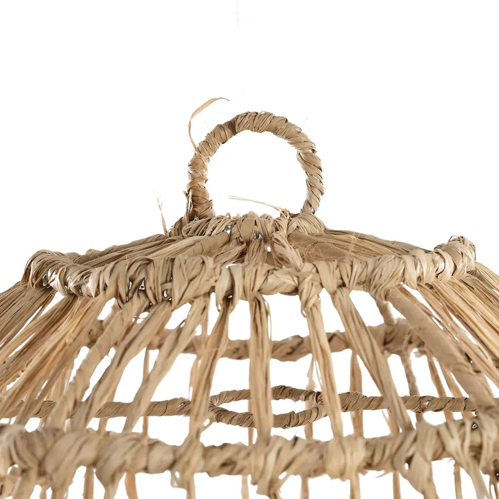 Suspension en paille tissée Le Pendentif Casita Naturel S