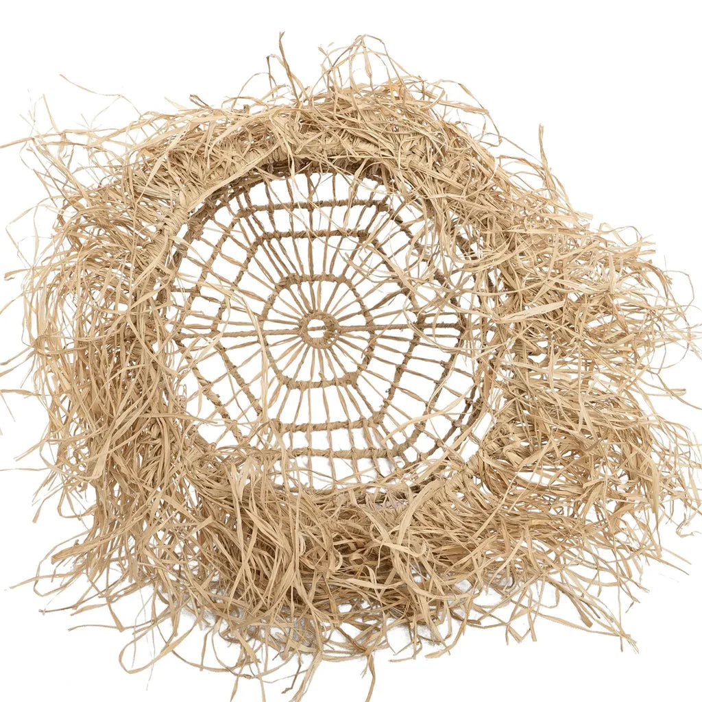 Panier en paille tressée pour le pendentif Casita Naturel S