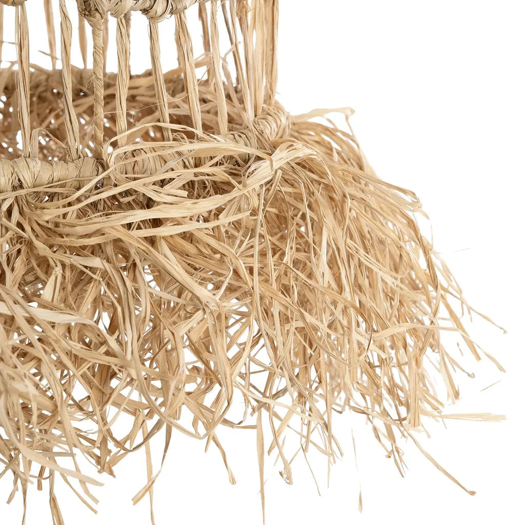 Lustre suspendu en raffia tissé Le pendentif Casita Naturel S