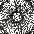 Structure en fil noir tressé pour le produit Le Pendentif Chapeau Noir L