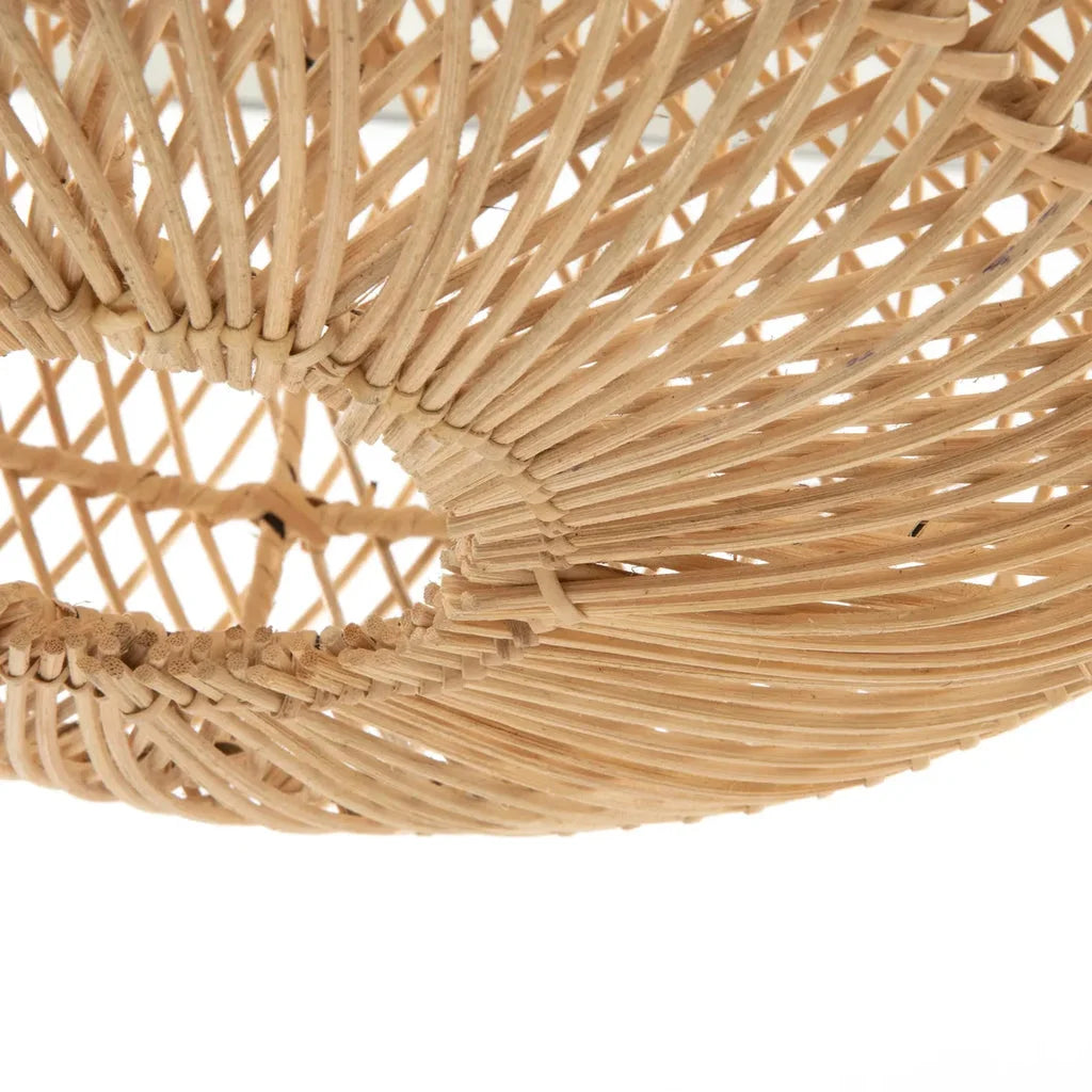 Abat-jour suspendu en rotin tissé pour le luminaire Le pendentif entièrement Naturel S