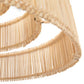 Abat-jour cylindrique en bambou pour le pendentif gâteau de mariage Naturel M