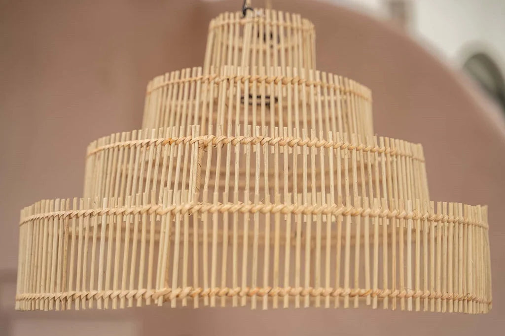 Suspension en tissage en couches pour le mariage Le Pendentif Gâteau de Mariage Naturel M