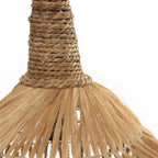 Suspension en corde tressée et paille pour le pendentif Hippy Tipi Naturel L