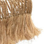 Frange en raffia tissée pour le pendentif Hippy Tipi Naturel L