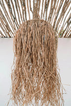Suspension en paille naturelle Le pendentif Honolulu Naturel pour une déco bohème