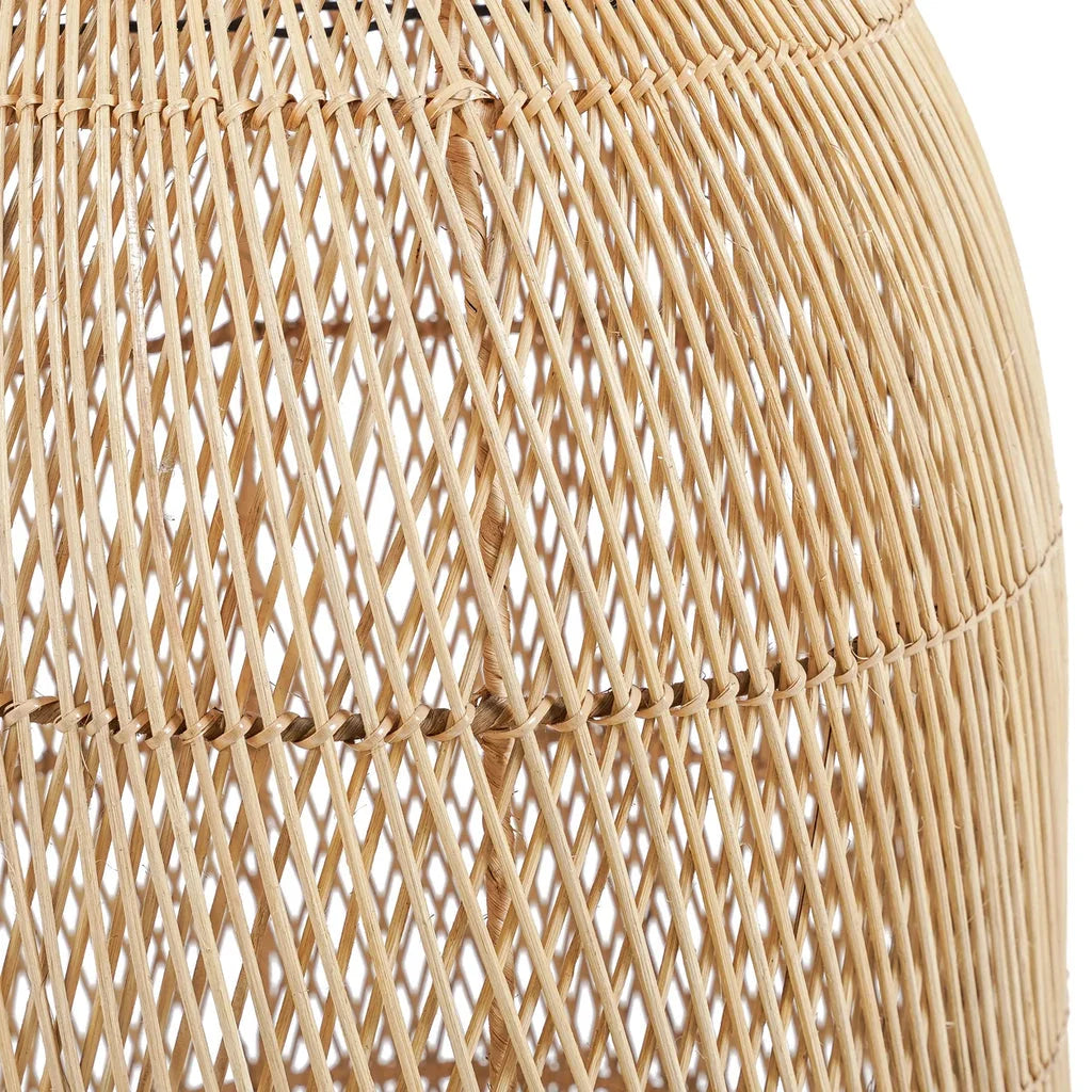 Abat-jour en rotin tissé pour suspension Le pendentif Kendi Naturel L