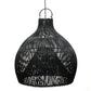 Ampoule suspendue noire tissée Le Pendentif Piège à Homard L pour décoration élégante