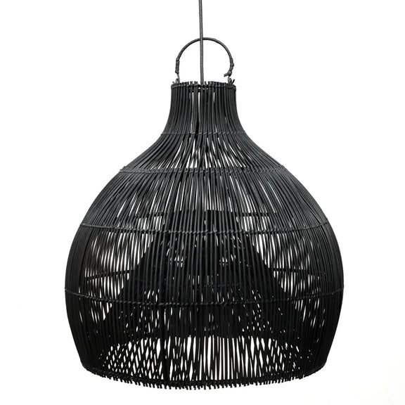 Ampoule suspendue noire tissée Le Pendentif Piège à Homard L pour décoration élégante