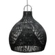 Ampoule suspendue noire tissée Le Pendentif Piège à Homard L pour décoration élégante