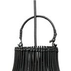 Luminaire suspendu noir en tissage, Le Pendentif P iege à Homard L