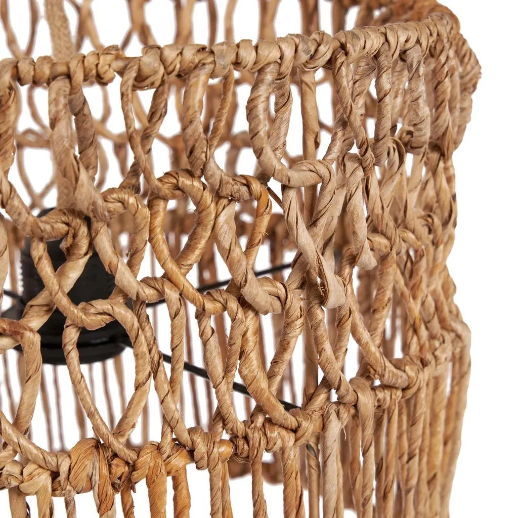 Abat-jour en fibre naturelle tissée pour le produit Le pendentif Takuhanki Naturel S