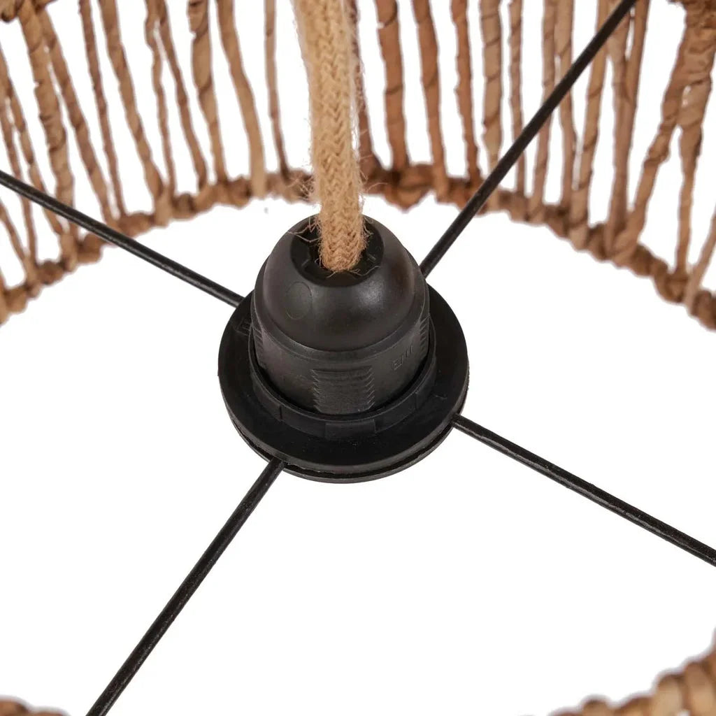 Luminaire suspendu en tissage pour lampe pendentif Takuhanki Naturel S