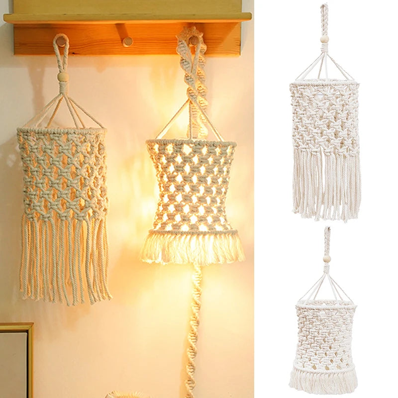 Petit abat-jour en macramé deux modèle
