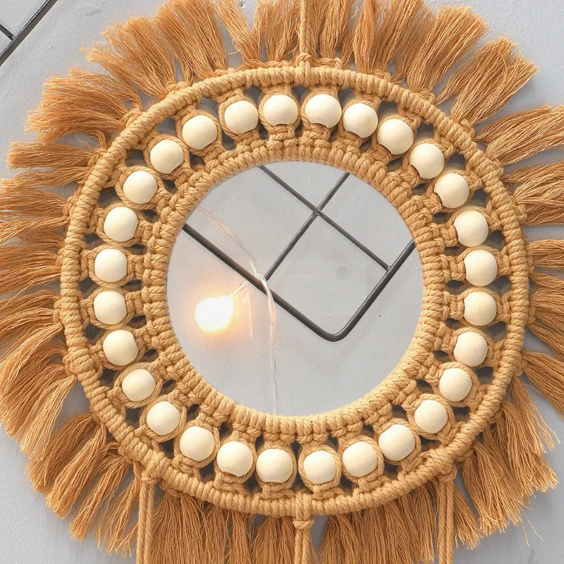 petit miroir macramé dimension