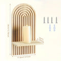 Petite étagère murale arche en bois variante 1