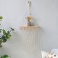 Petite étagère murale bois et macramé variante 4