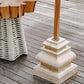 Pied de parasol en marbre 22 kg pour mât 4 cm