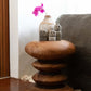 Table d’appoint en pierre empilée La Pierre de Sumba #18 pour décoration intérieure
