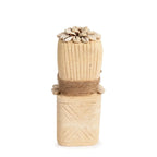 Sculpture en argile beige avec coquillages et ficelle pour La Pierre de Sumba #30