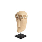 Masque tribal beige avec headband en coquillages pour La Pierre de Sumba #34