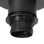 Douille d’ampoule en plastique noir avec filetage externe pour plafonnier en bambou
