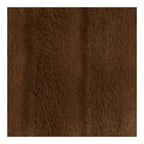 Tissu en fausse fourrure marron chocolat riche, texture plush dense, 130x180 cm