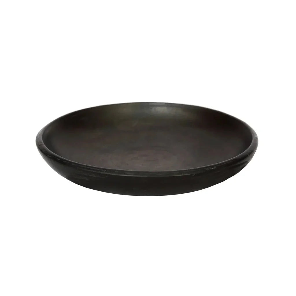 Récipient sombre et peu profond de La Plaque Classique Brûlée Noir M