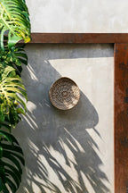 Panier mural en tissage naturel pour décoration intérieure La plaque de coquillage Costa Blanc naturel M_40