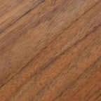 Plateau à gâteau rond en bois de teck naturel et noir – Ø17 cm