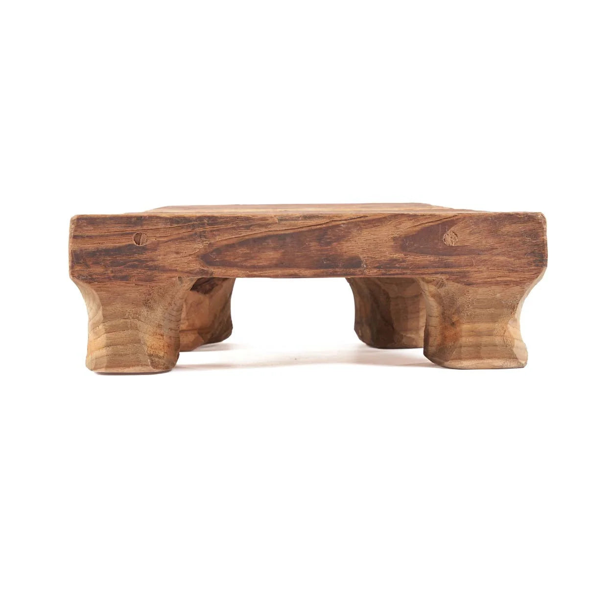 Plateau en bois de teck naturel 30x20 cm rectangulaire
