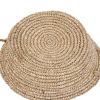Panier en raphia tissé naturel pour décoration ou rangement Les plateaux de paniers M