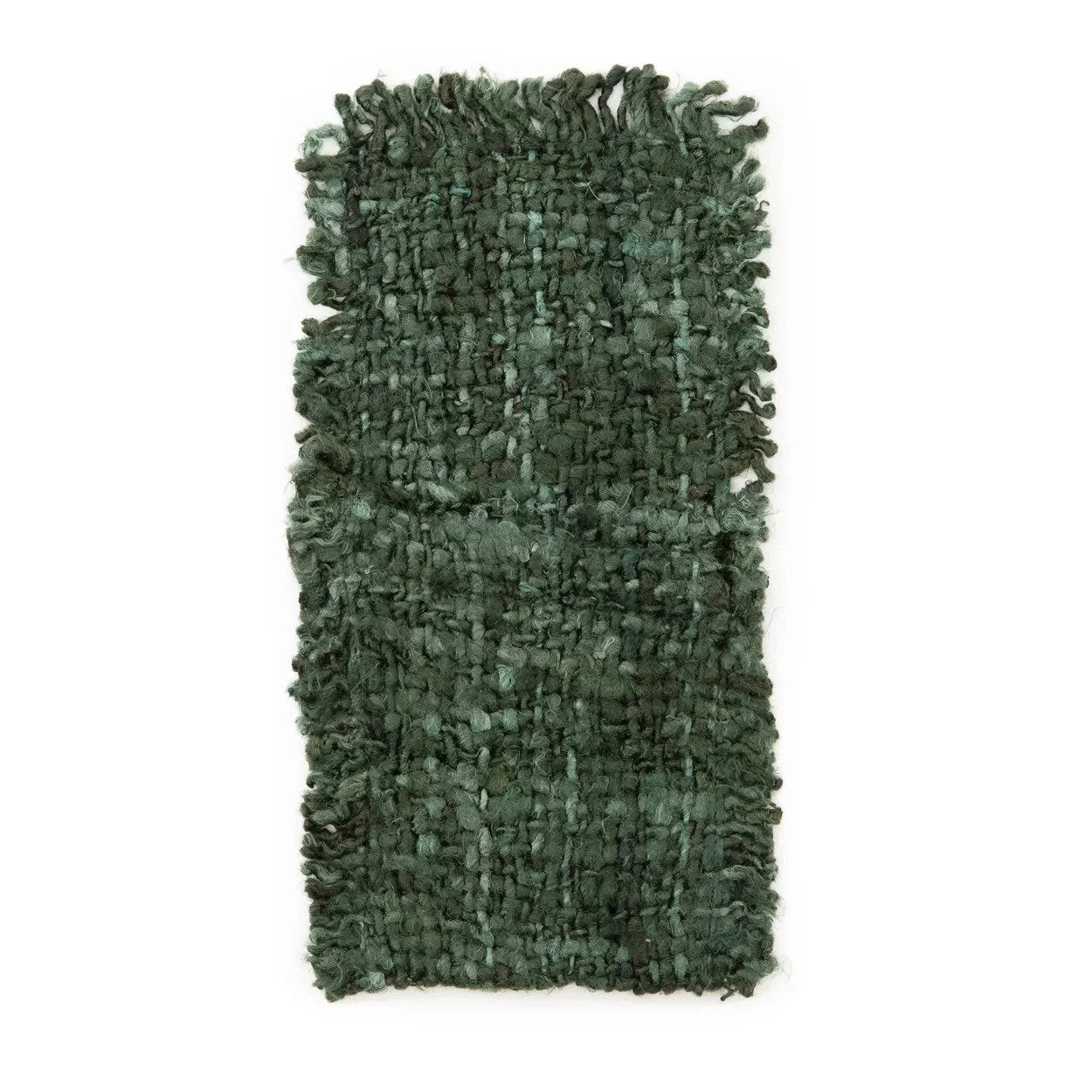 Pochettes à couverts en coton vert foncé 25x13 cm – Lot de 4
