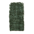 Échantillon de tissu tissé vert foncé pour pochettes à couverts en coton