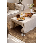 Poids de nappe en coquillages blancs aspect naturel – Set de 4