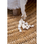 Poids de nappe en coquillages blancs aspect naturel – Set de 4