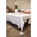 Poids de nappe en coquillages blancs aspect naturel – Set de 4