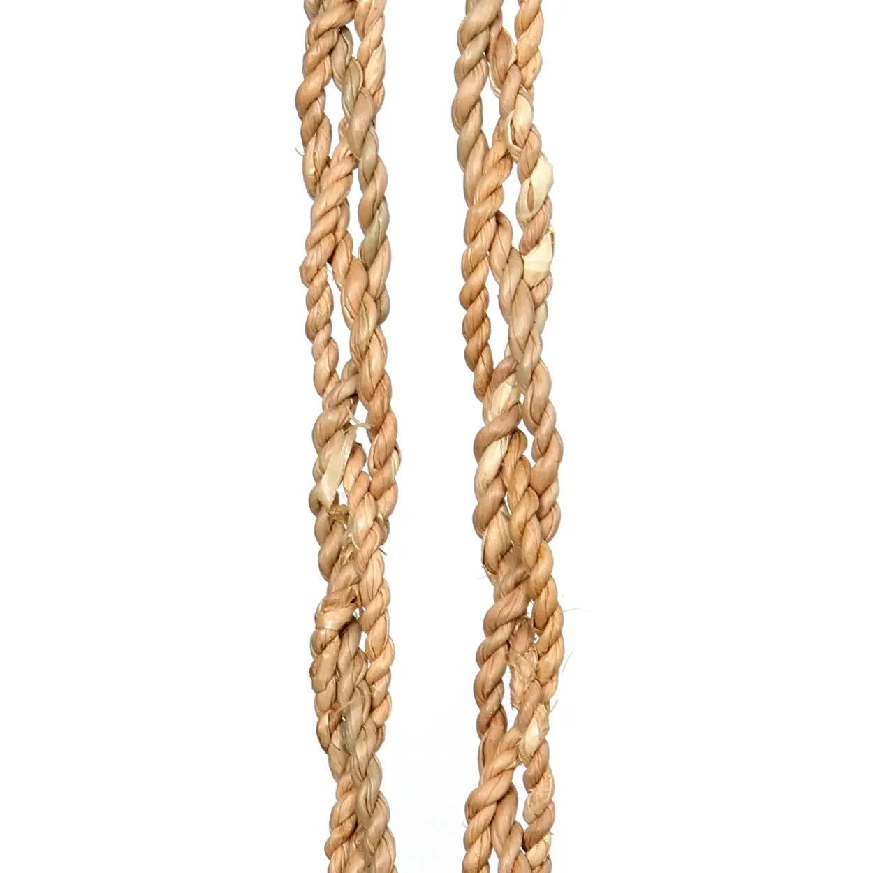 Cordon torsadé de couleur beige pour décoration en coquillages naturels fait main