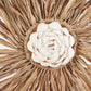 Décoration murale en coquillages et raffia pour le produit Le pompon en raphia Bunga Naturel
