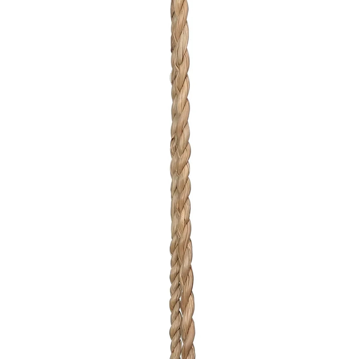 Corde tressée en jute beige pour suspension en perles de bois naturel fait main