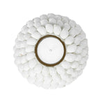 Photophore en galets blancs pour bougie dans le produit Le porte-bougie à bulles L