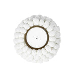 Photophore en galets blancs pour bougies dans le produit Le porte-bougie à bulles M